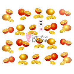 Stickere Mollylac cu apa pentru unghii Cod 101 - 46434 Fructe 